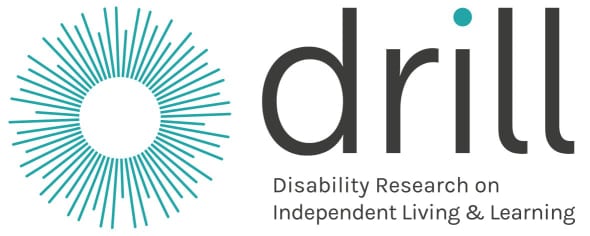 DRILL logo: disability research on independent living & learning