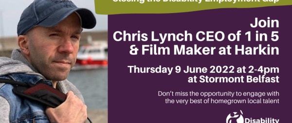 Join Chris Lynch CEO of 1 in 5 and Film Maker at Harkin